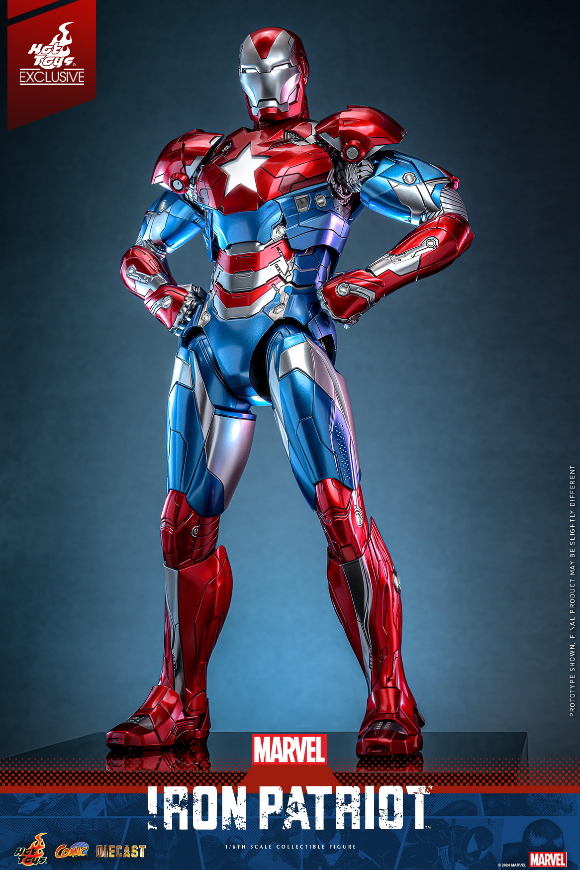 Hot Toys CMS021D68 Marvel Comics - Iron Patriot [Hot Toys Exclusive]