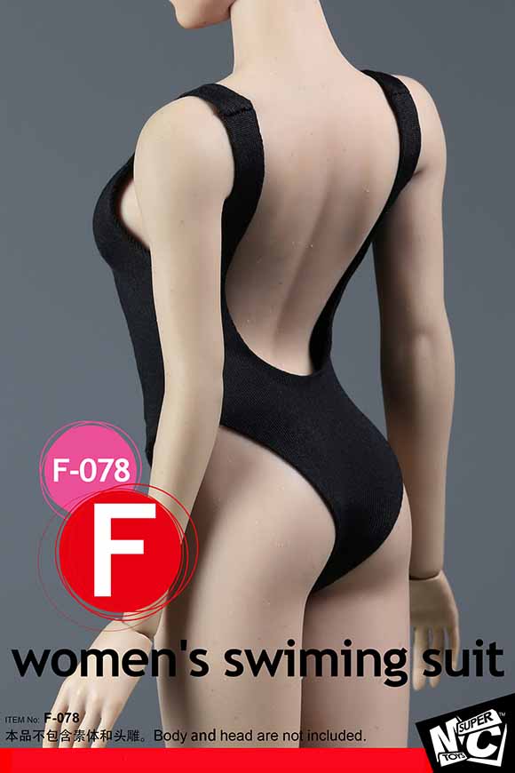SUPERMCToys F-078D Women's Swimming Suit & Sheer Bodysuit