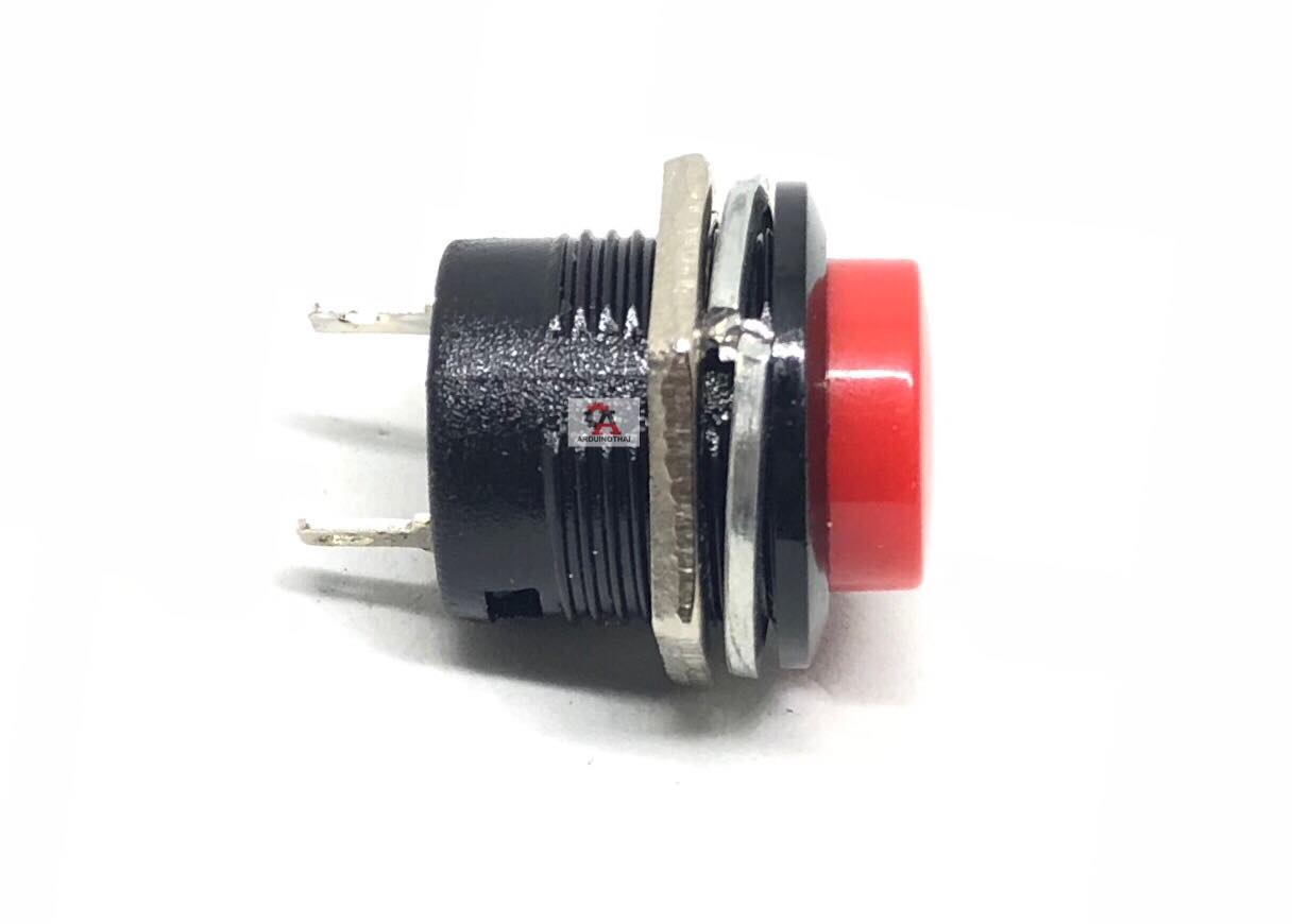 ปุ่มกดสีแดง 16mm Red Button