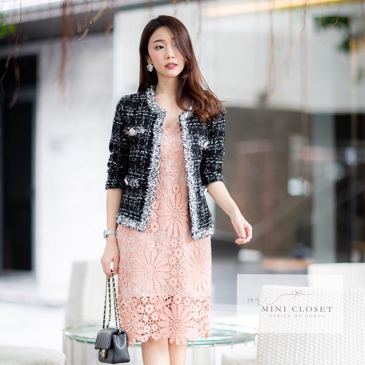 เสื้อคลุมผ้าทวิต เสื้อทวีตเรียบหรูดูสวยแพงสไตล์ชาแนล