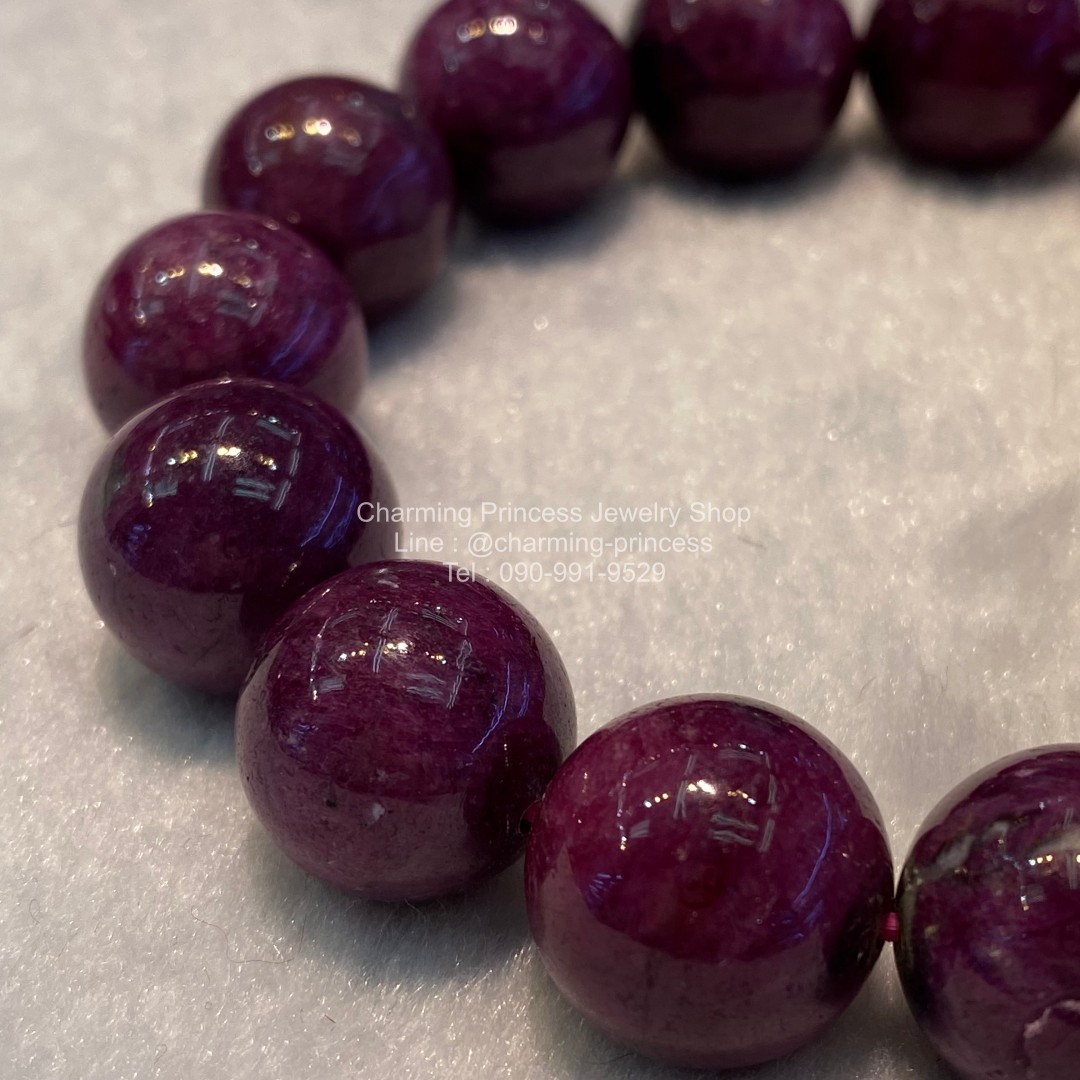 Ruby Zoisite, Anyolite รูบี้ซอยไซท์, เอนิโอไลต์ 15 mm มีความรู้สึกดีและมีความสุข