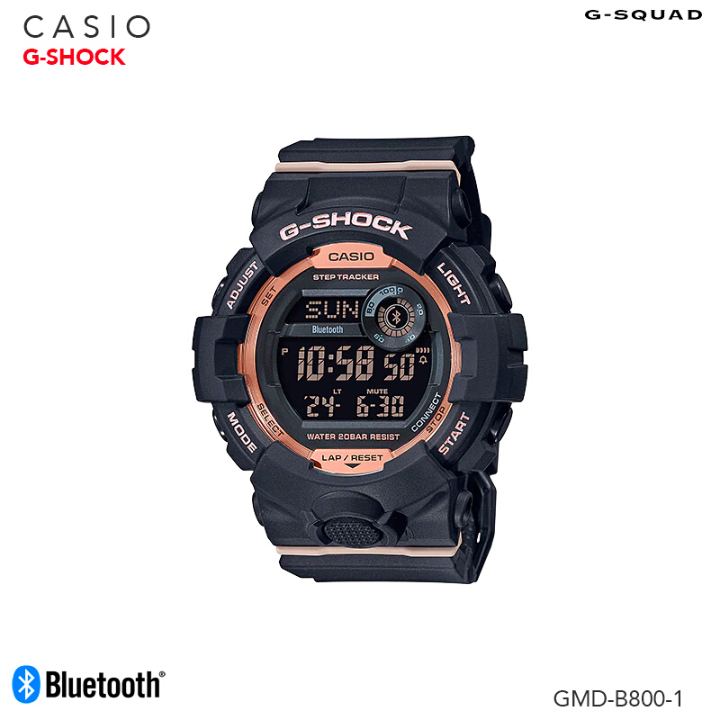 นาฬิกาข้อมือ ผู้หญิง Casio G-shock G-Squad Bluetooth GMD-B800 Series รุ่น GMD-B800 GMD-B800-1 GMD-B800-1