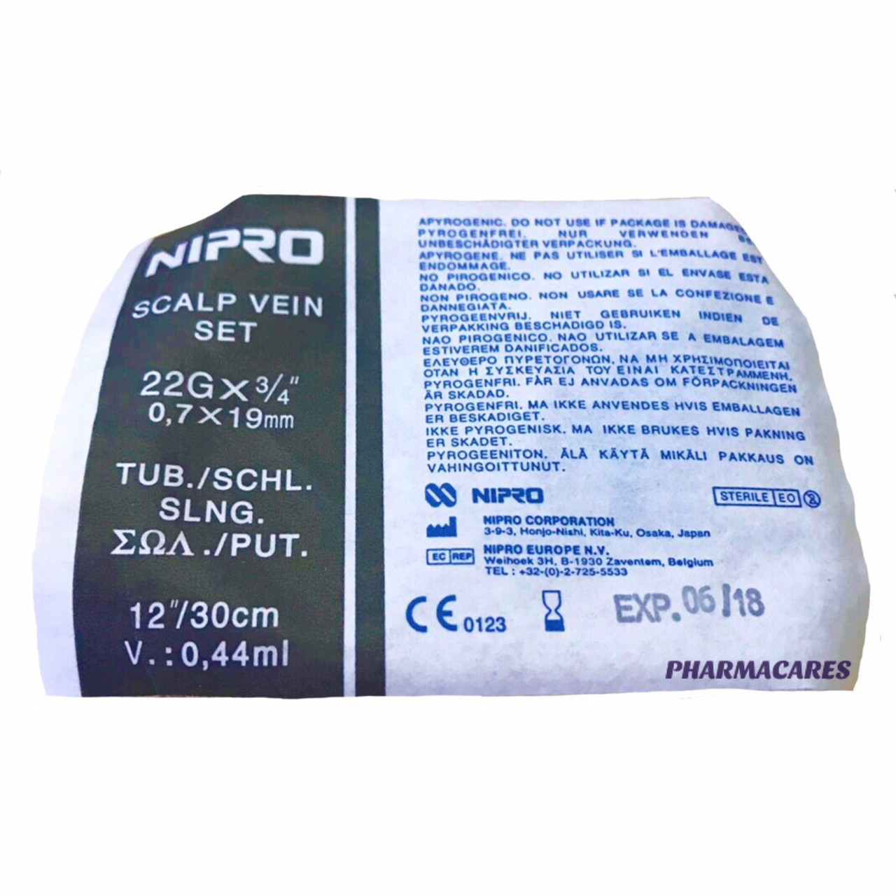 NIPRO SCALP VEIN SET 22G X 3/4