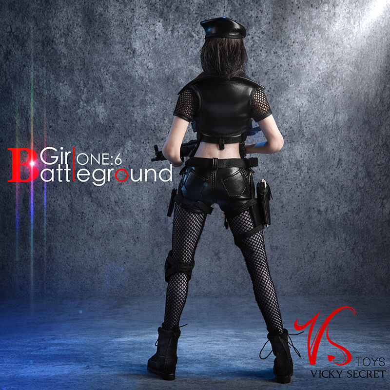 VSTOYS 18XG13-B Clothing Set Battlefield Girl Black