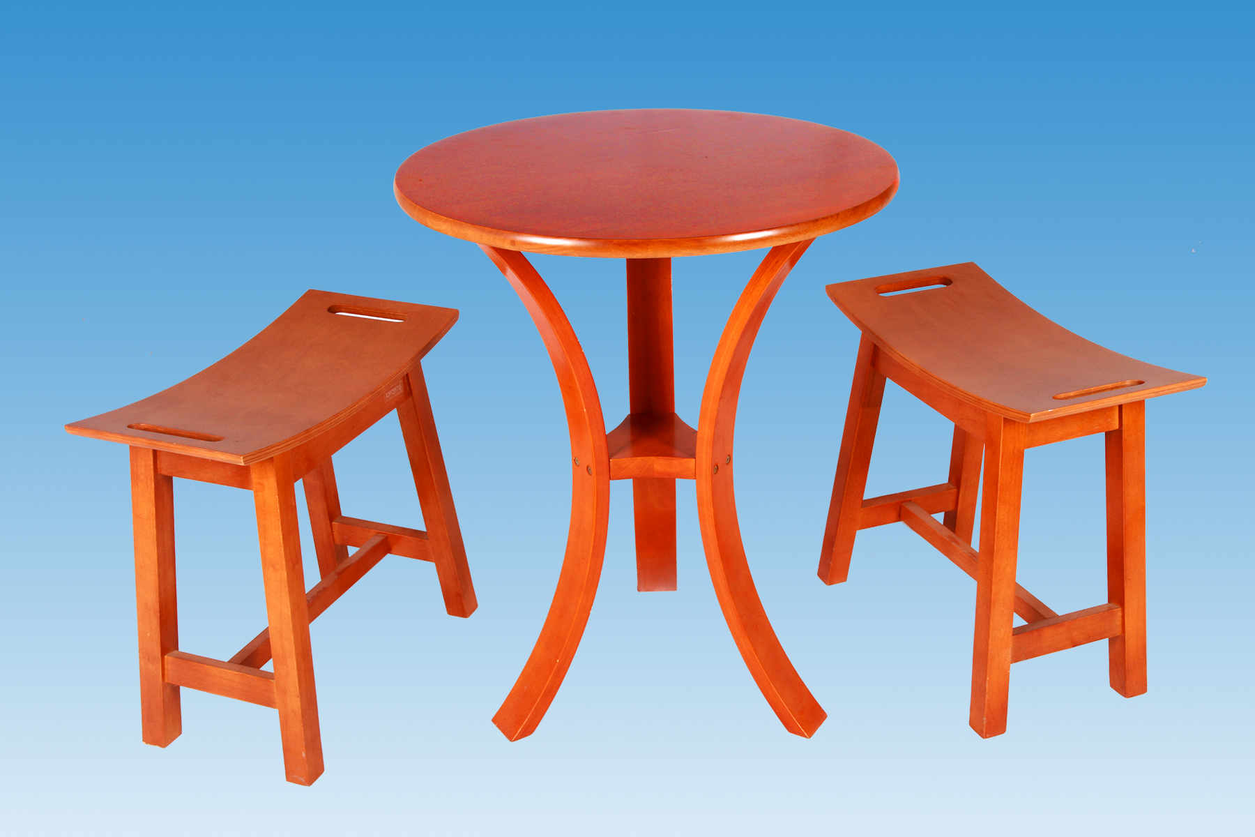 ชุดโต๊ะกาแฟราวไซด์ ไม้ยางพารา