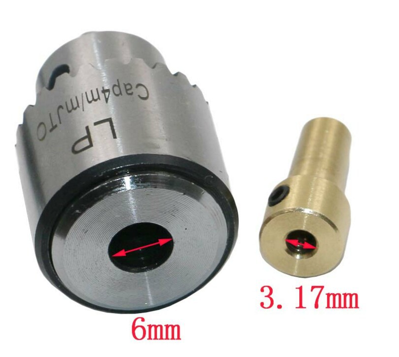CH09 หัวจับสว่านแบบจัมปาจับได้ 0.3-4 มิล สำหรับมอเตอร์แกน 3 มิล สำหรับนัก DIY