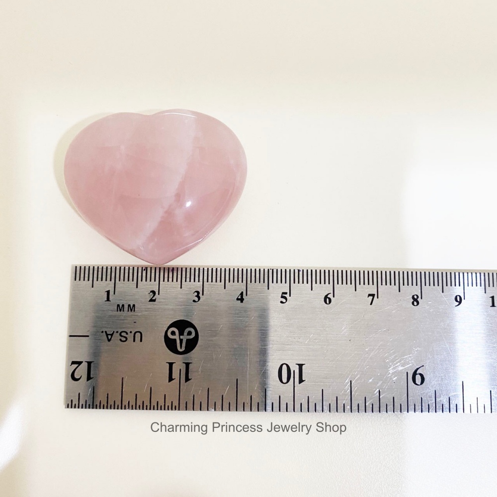 หัวใจโรสควอตส์ เหมาะสำหรับเป็นของชำร่วยงานแต่งงาน หรือของขวัญ ขนาด 40x40x20 มม