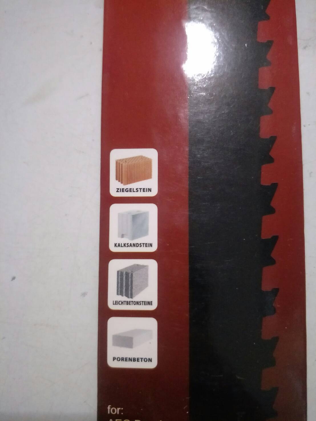 SW08 ใบเลื่อยชักสำหรับ ตัดปูน อิฐแดง อิฐมวลเบา