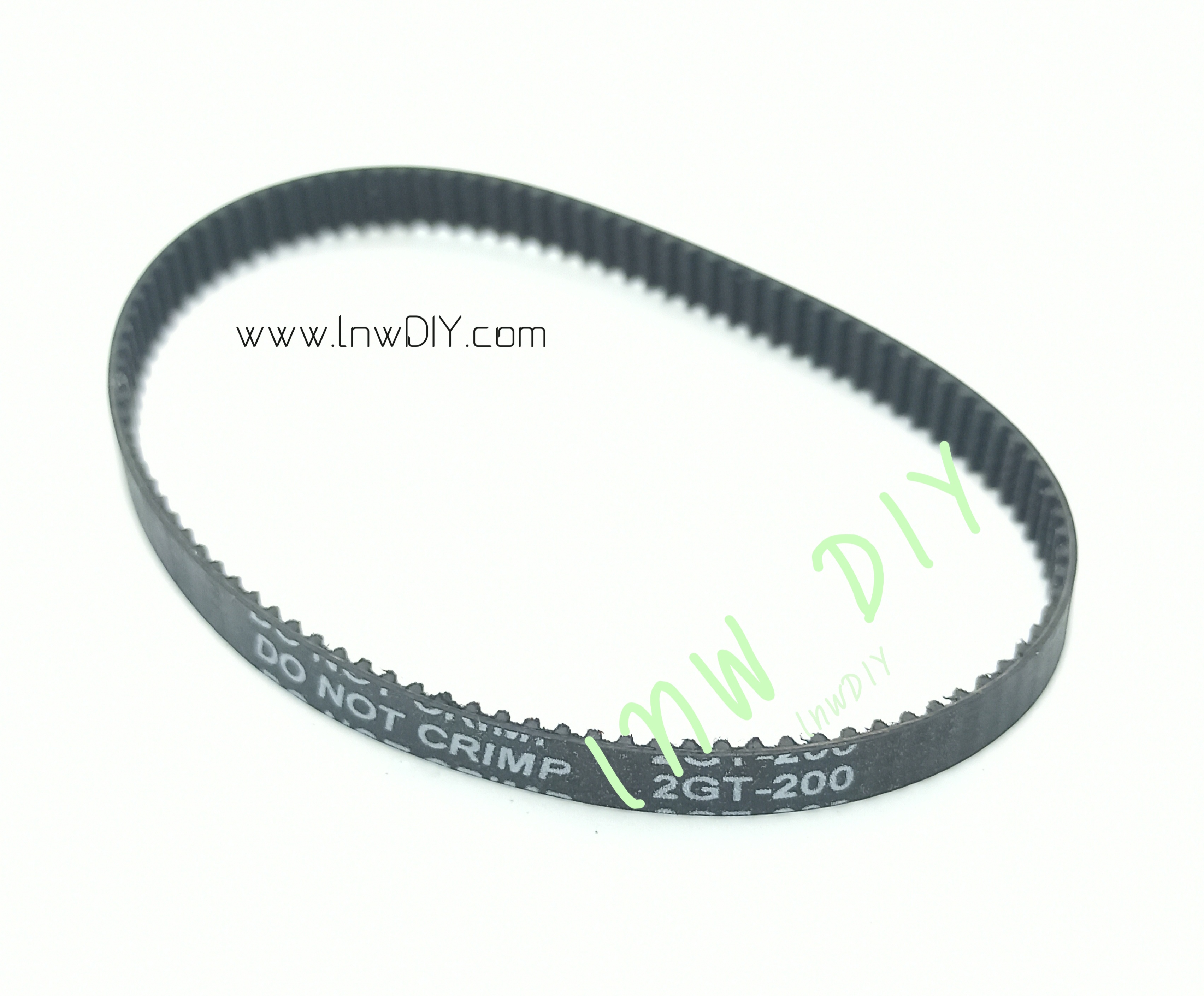 สายพาน 2 GT กว้าง 6 mm. ความยาวเส้นรอบวง 200 mm.