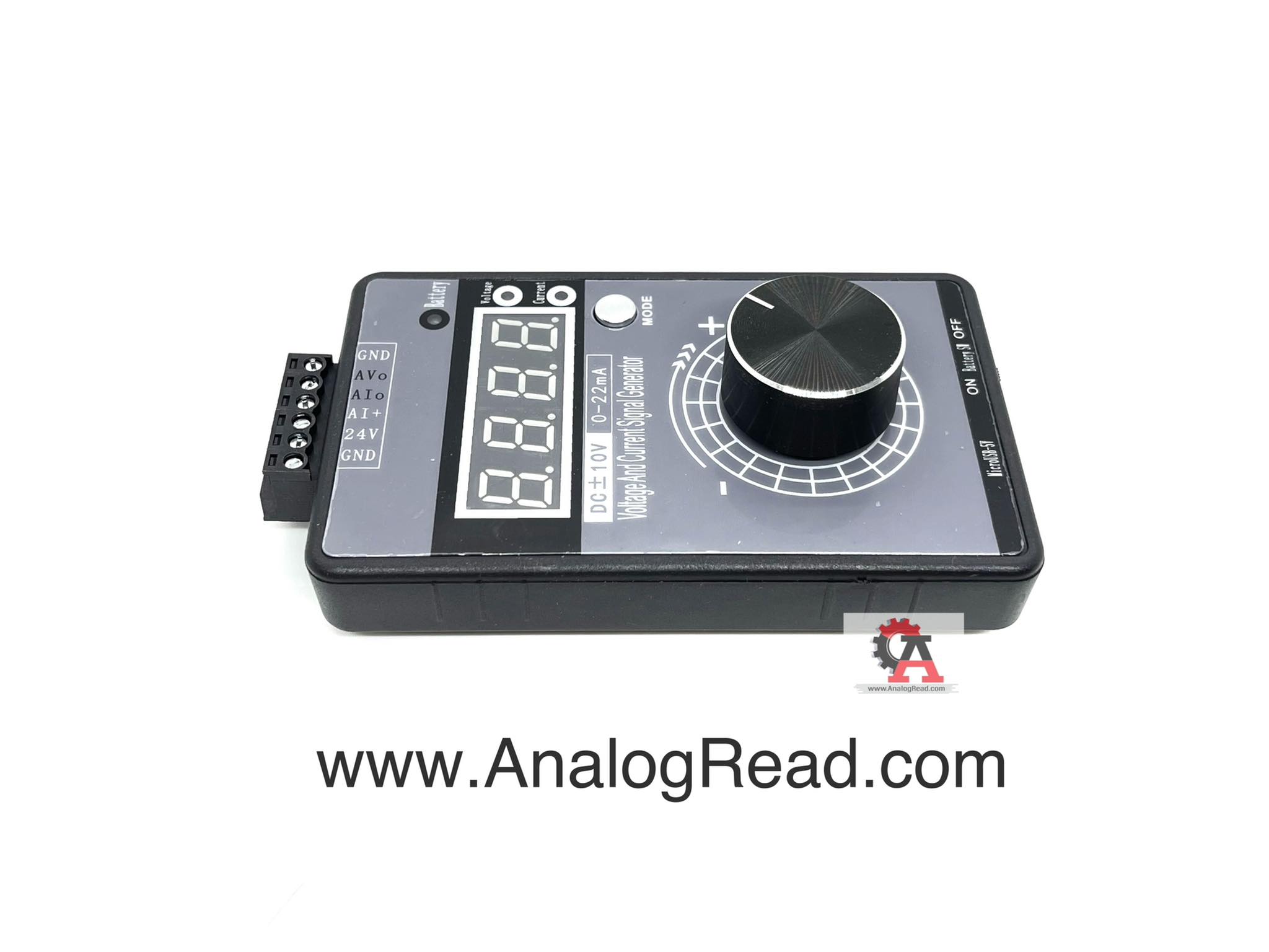 ตัวสร้างสัญญาณ 0-4-22mA และ 0-5-10v Signal Generator Adjustable Current Voltage