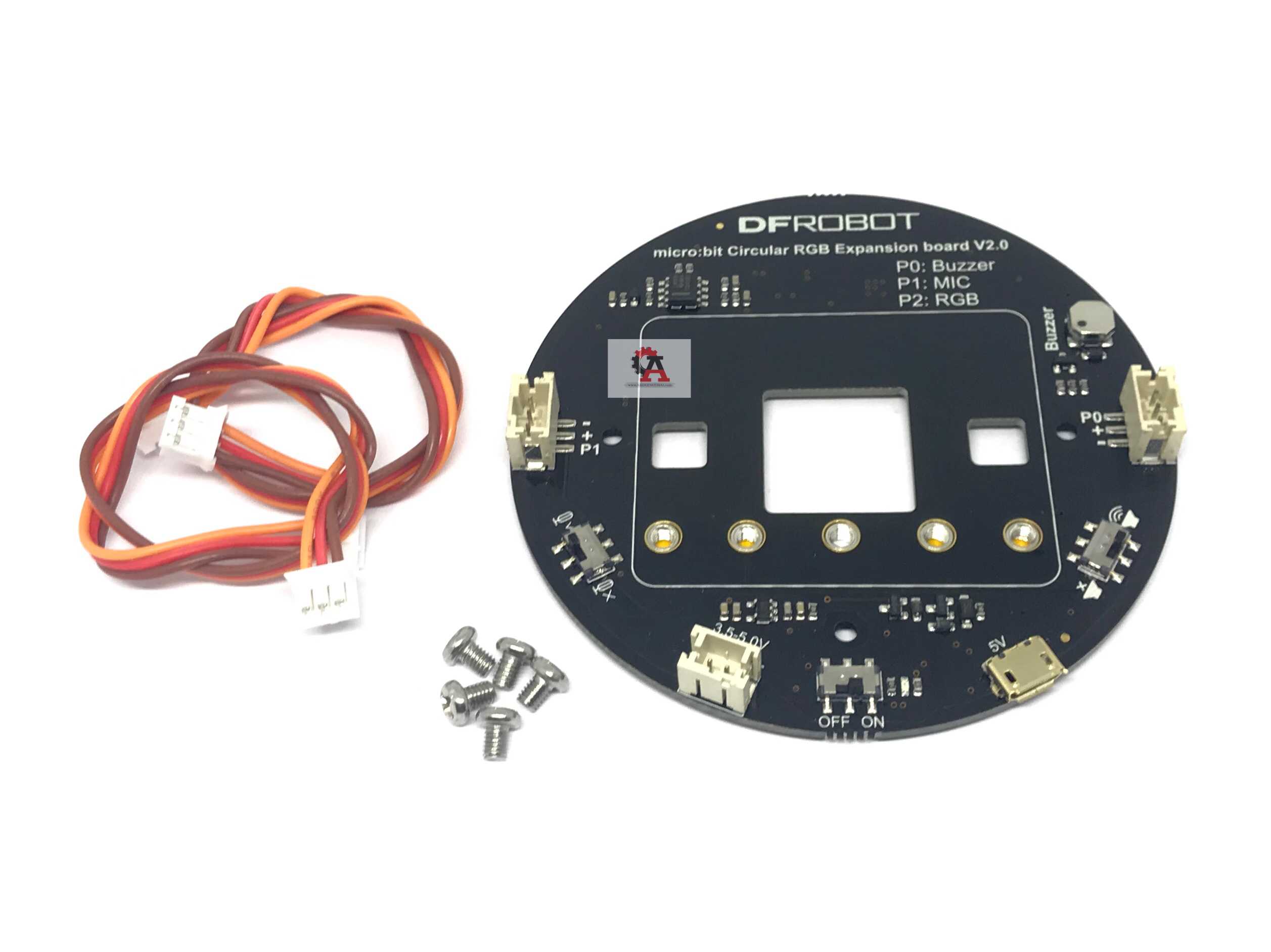 micro:bit circular RGB Expansion board v2.0 ไฟเขียว แดง น้ำเงิน สำหรับบอร์ดไมโครบิต