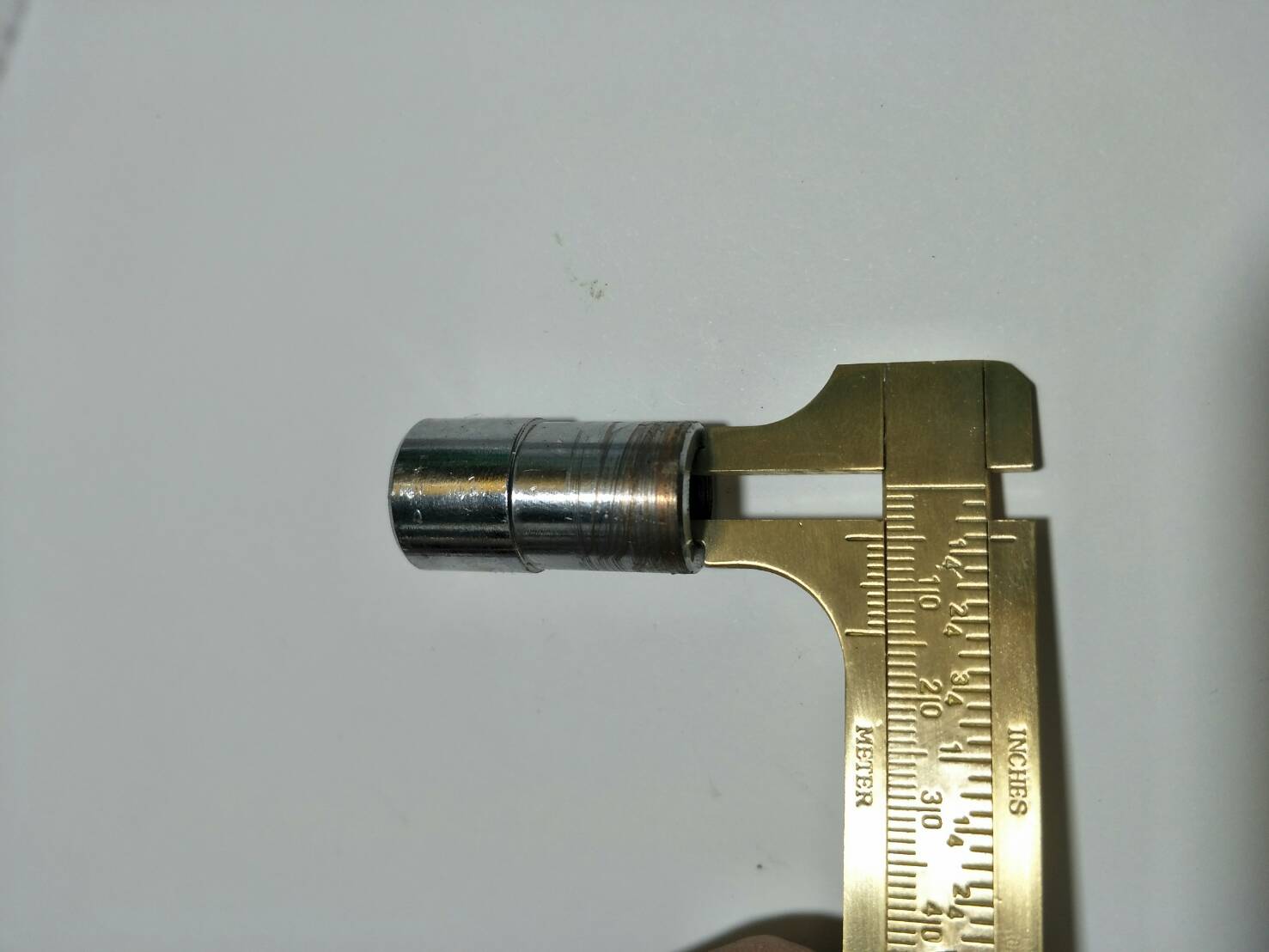 R08 เวอเนียร์ทอง 100 mm เหลือง