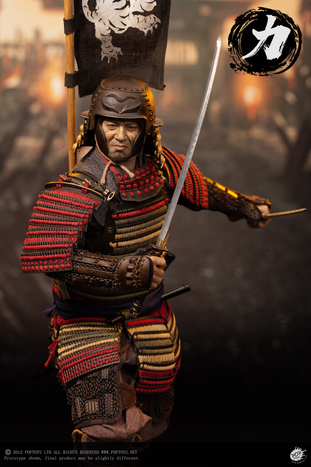 POPTOYS EX044 1/6 Ashigaru Trio First Bomb Li Ashigaru Saiga Helmet