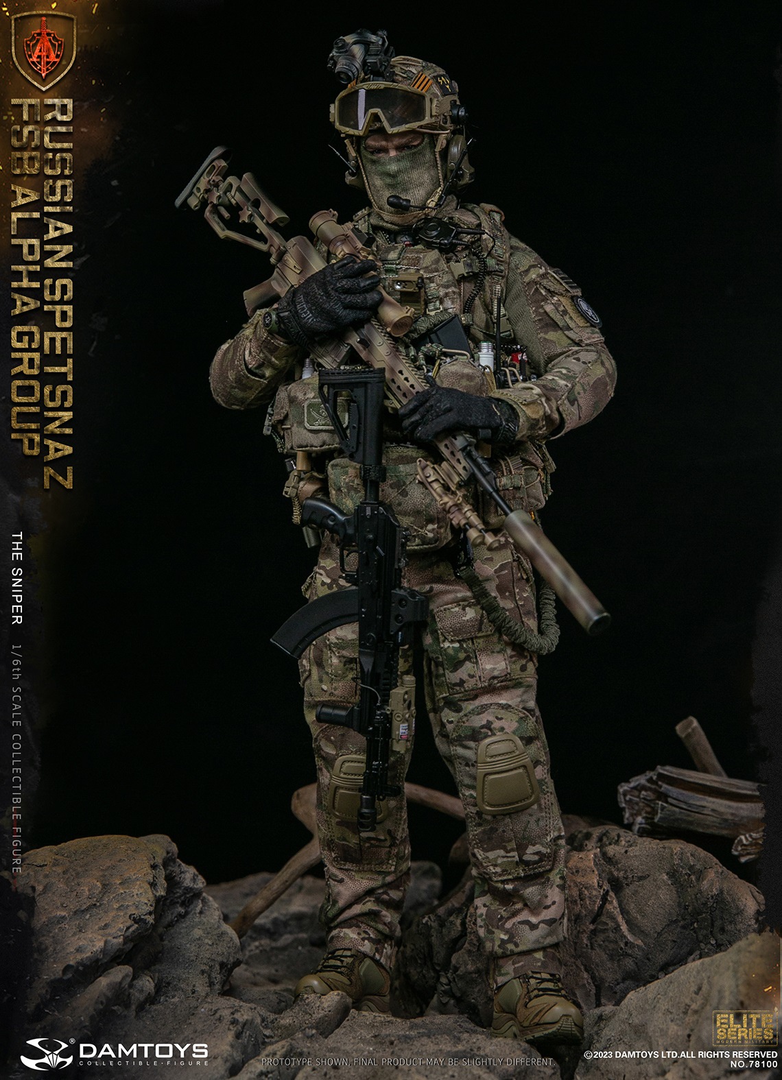 DAMTOYS 78100 1/6 RUSSIAN SPETSNAZ FSB ALPHA GROUP - THE SNIPER