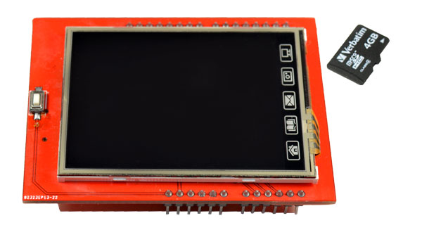 TFT touch screen 2.4 inch สำหรับบอร์ด Arduino Uno R3