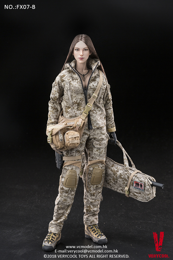 VERYCOOL FX07A Supermodel Head Sculpt + Female Body Set (Golden straight)