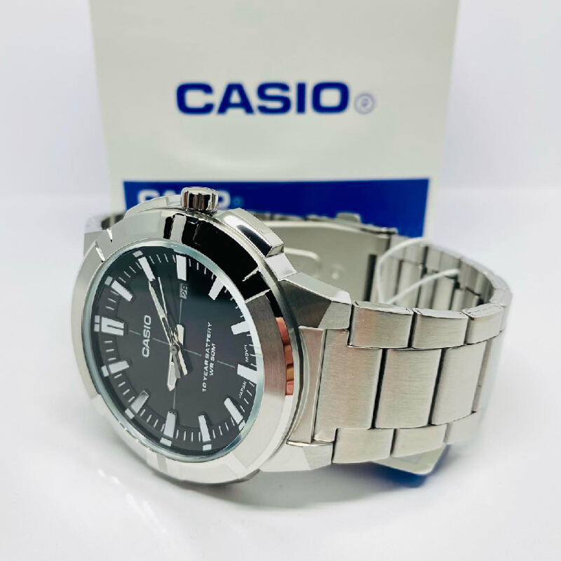 นาฬิกา Casio Standard Men นาฬิกาข้อมือผู้ชาย สายแสตนเลส รุ่น MTP-E172D-1A MTP-E172D-1A