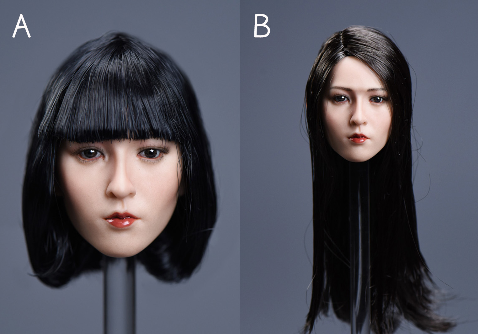 YMTOYS YMT002B Asian beauty headsculpt Yun (Long Black Hair)