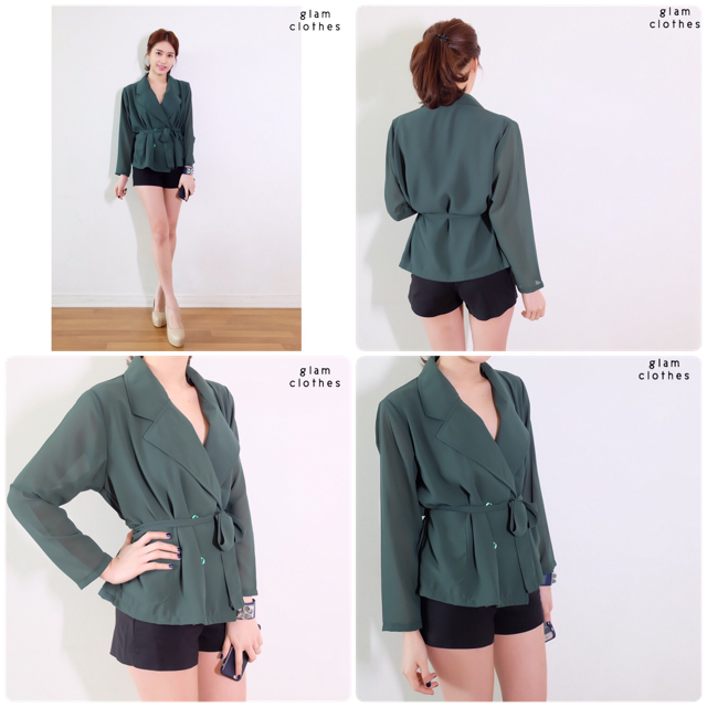 เบลเซอร์สูท ผ้าชีฟองใส่สบายไม่ร้อน