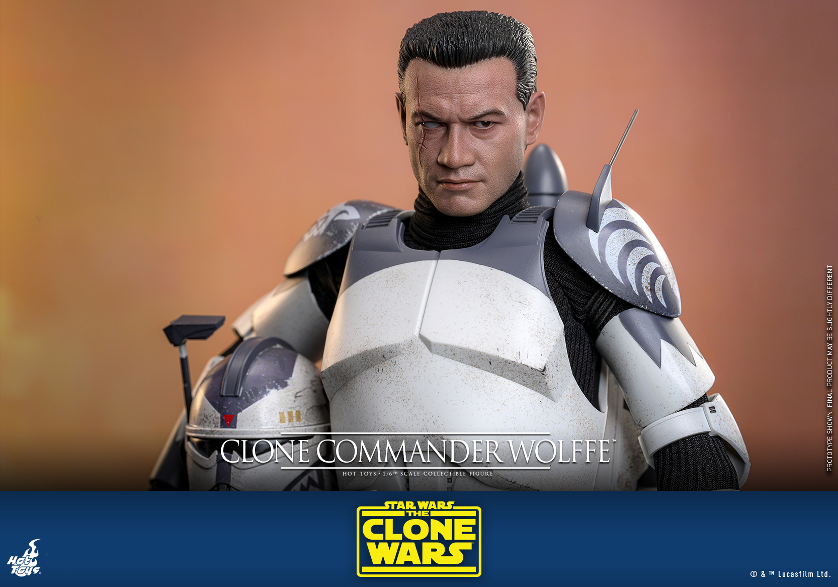 Hot Toys TMS141 Star Wars: The Clone Wars - Clone Commander Wolffe
