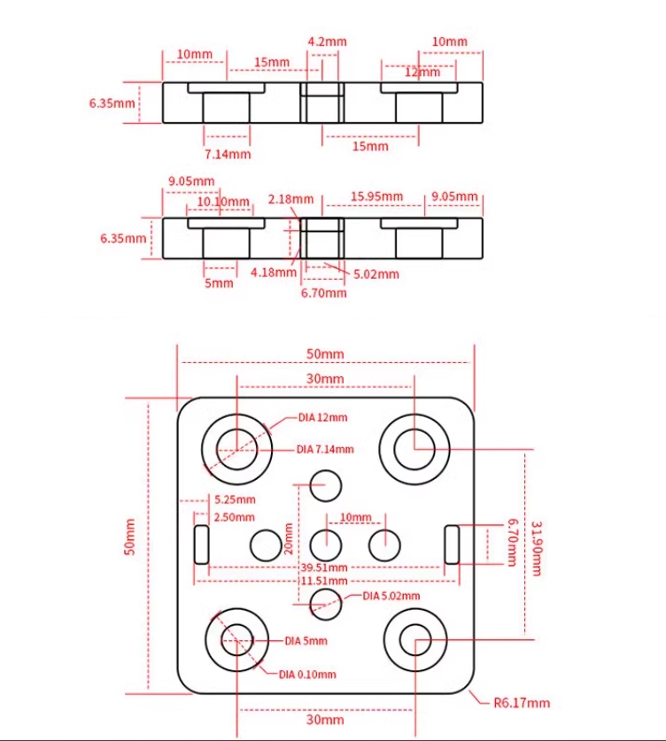 OT197 ชุดล้อเลื่อนรางอลูมิเนียม V-slot Aluminium Profile V-slot20mm *** ล้อเล็ก