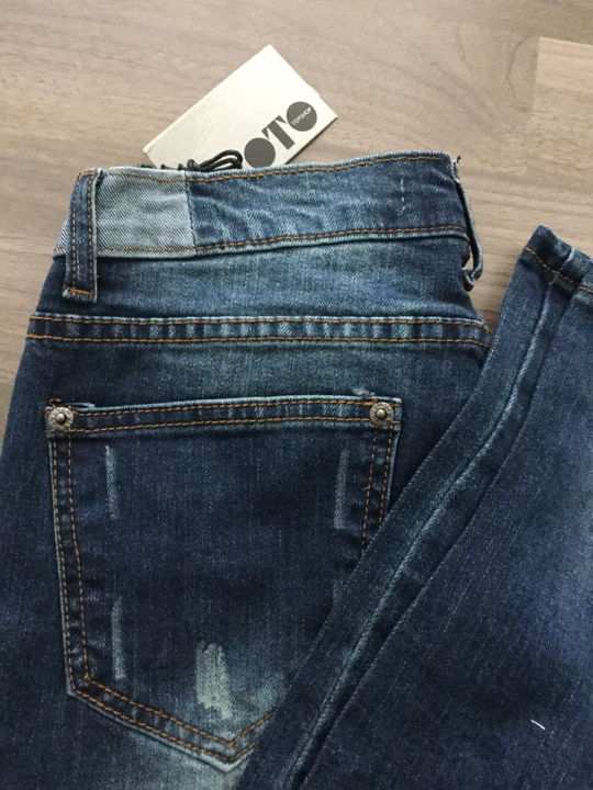 Zaradarkjeansกางเกงยีนส์สีเข้ม ตัดต่อเอว ผ้ายีนส์ฟอกยืด แบบคุณเจนนี่ คุณแอน คุณปอย คุณโฟร์ คุณกระแตใส่ค่ะ ทรงสวยที่สุด เป๊ะเว่อร์