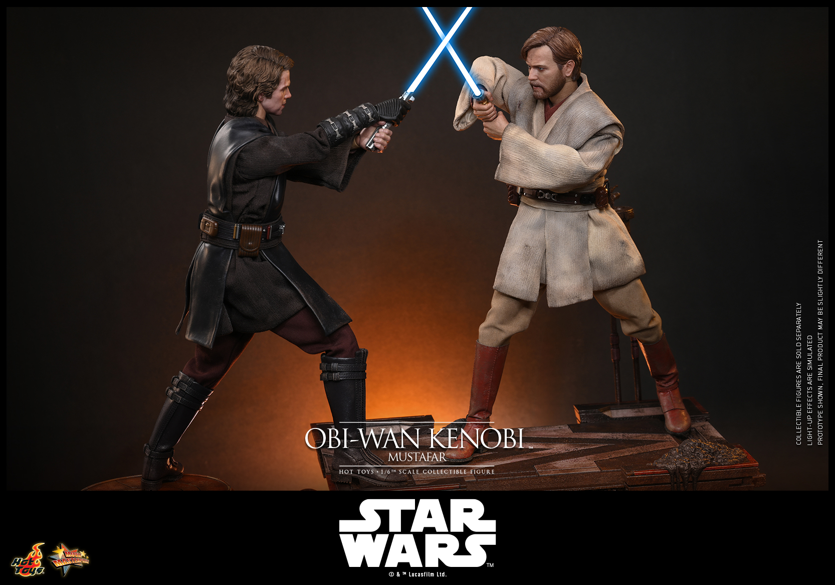 Hot Toys MMS843 Star Wars: Revenge of the Sith - Obi-Wan Kenobi (Mustafar)