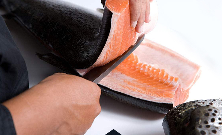 KN01 มีดแล่ปลาสเตนเลส ทำครัว (Deba) ขนาด 8 นิ้ว คุณภาพสูง Japan คมสุดๆ