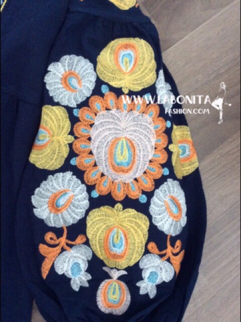 เดรสโบฮีเมียนปักลายดอก สวยอลัง เดรสZara รุ่นเดียวกับคุณเต้ยใส่