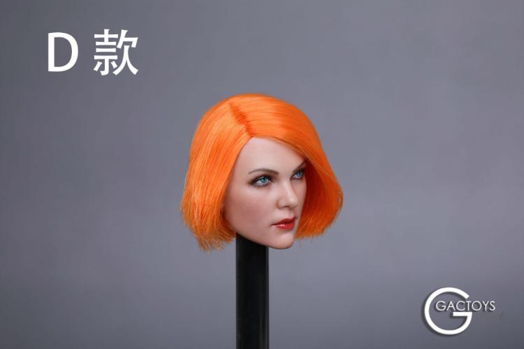 GACTOYS GC019A,C,D,E,F European and American Cold Female Head