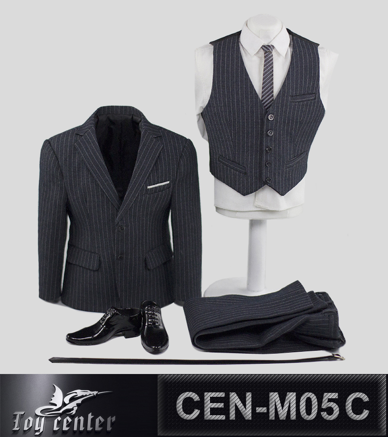 Toy Center CEN-M05C Gentermen Striped Suit (Light Grey)