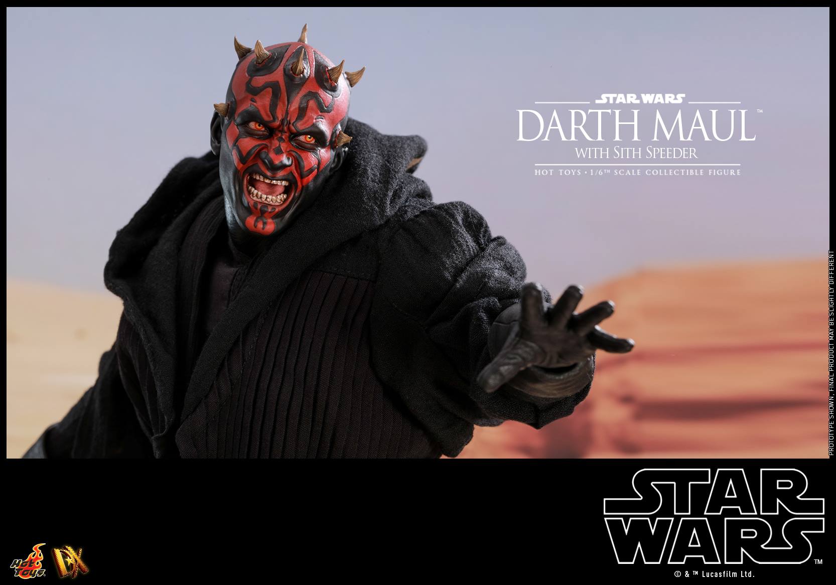 Hot Toys DX17 STAR WARS EPISODE I: THE PHANTOM MENACE - DARTH MAUL WITH SITH SPEEDER