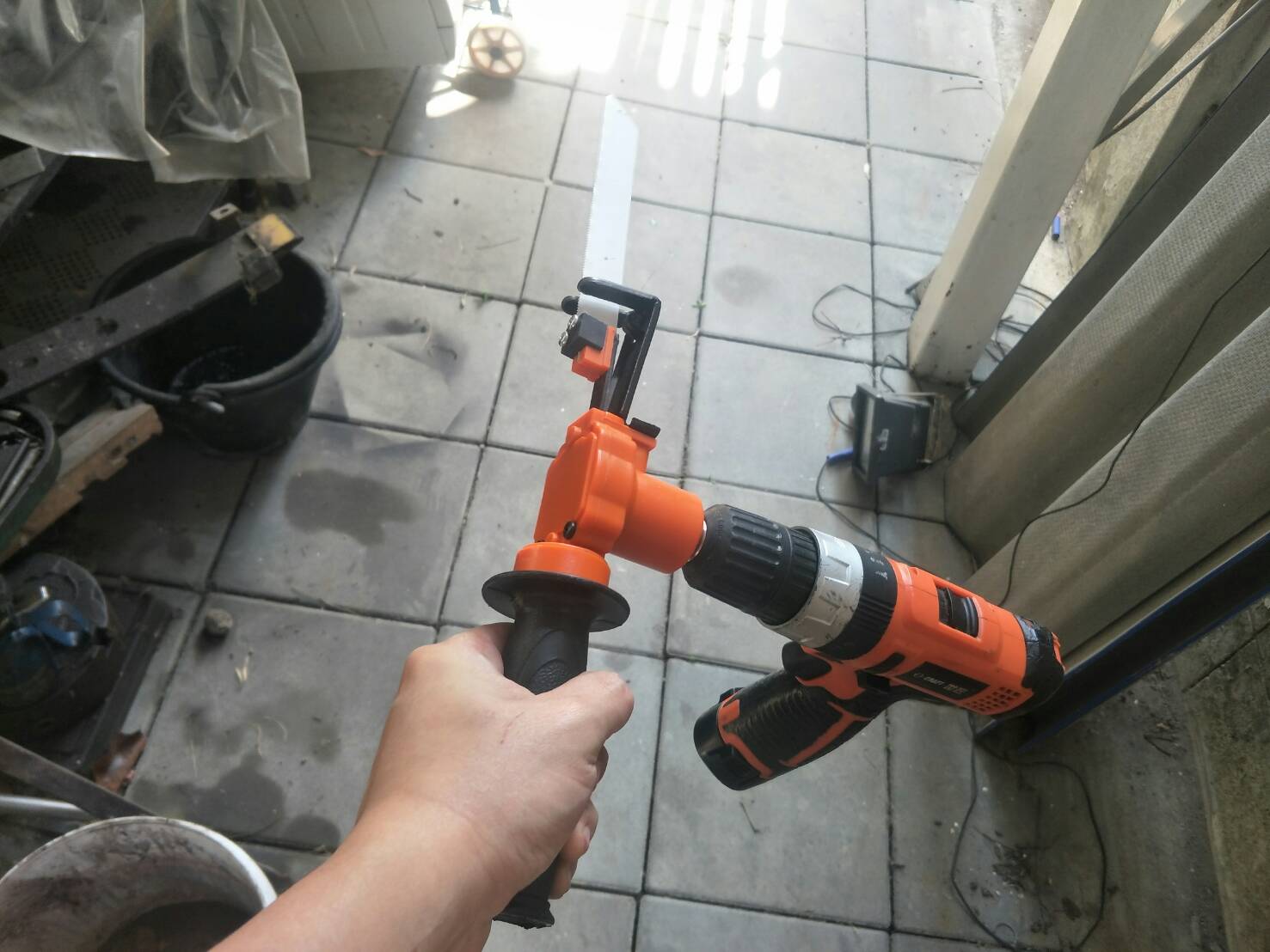 AD36 ชุดแปลงสว่านเป็นเลื่อยชักสำหรับงานเบา ไม้ ท่อ PVC อลูมิเนียมบาง