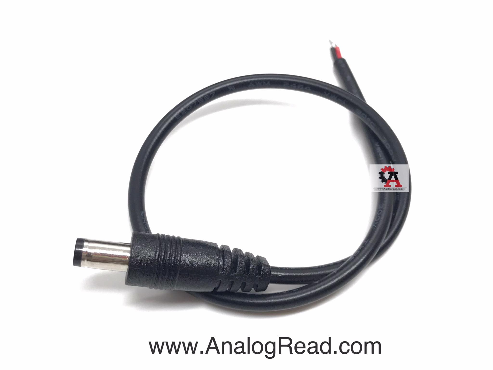 DC Male connector 5.5x2.1mm 24AWG
