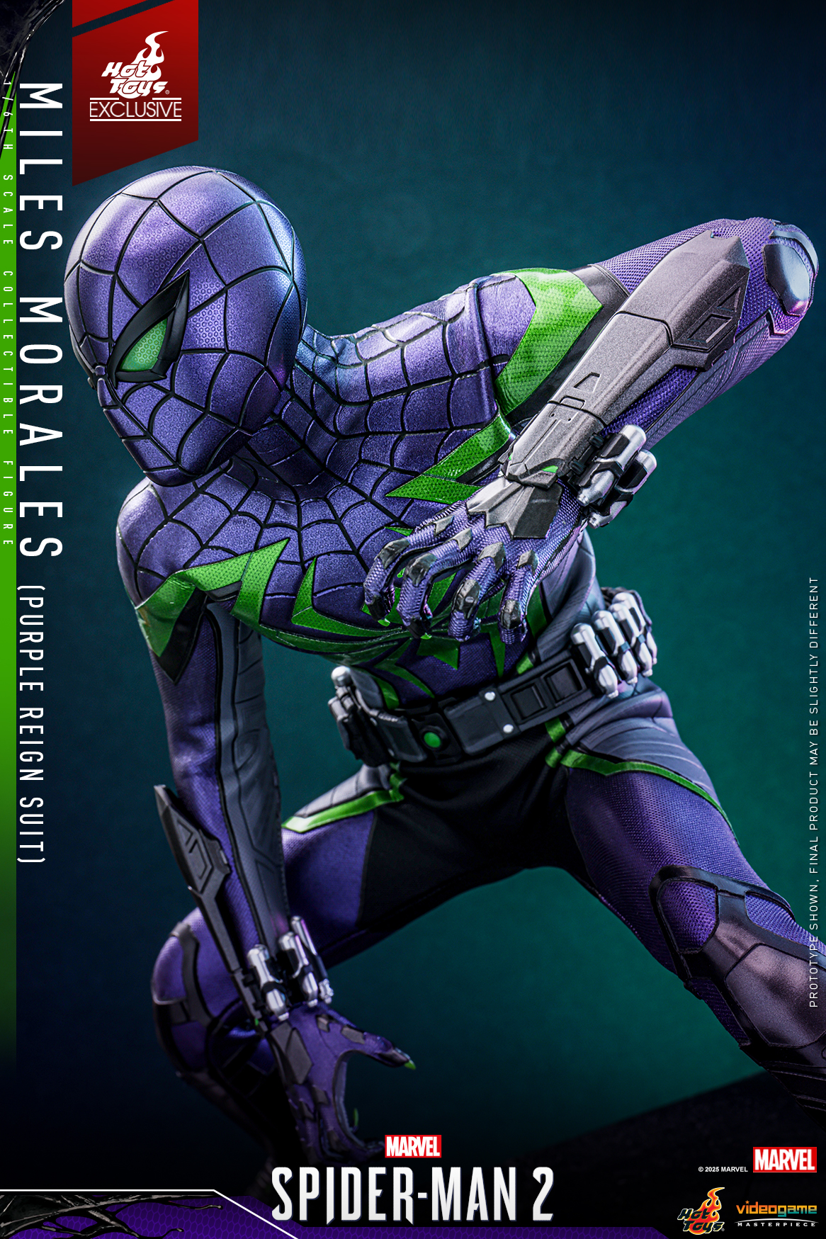 Hot Toys VGM68 Marvel's Spider-Man 2 - Miles Morales (Purple Reign Suit) [Hot Toys Exclusive]