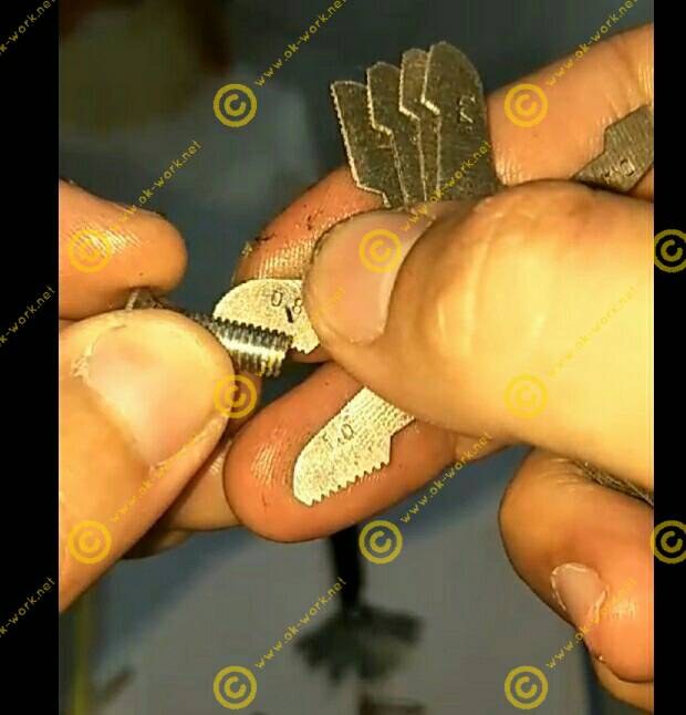 OT20 ชุดหวีวัดเกลียว มิล+ หุล งานสแตนเลส