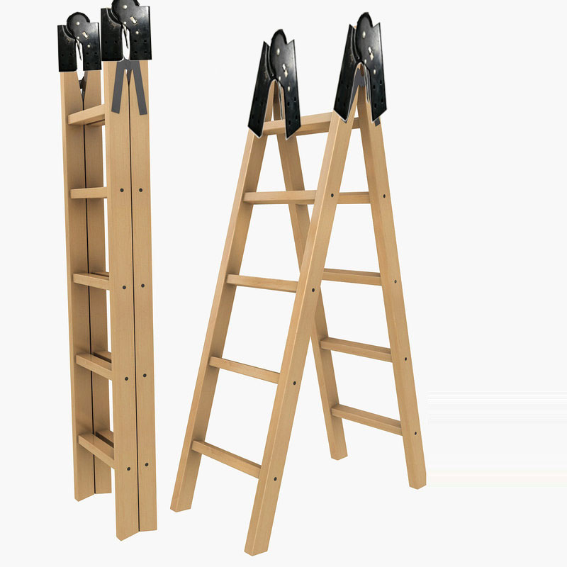 AC01 ข้อต่อบันไดพับ 5.5x2.7 CM ปรับได้ 5 ระดับ สำหรับ DIY ทำบันได หรือเตียง โต๊ะ อื่นๆ