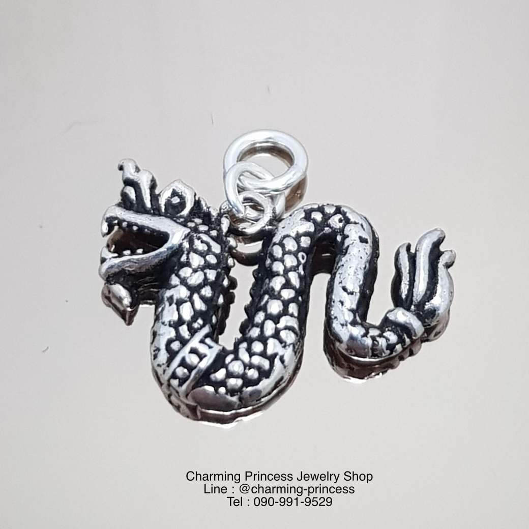 ตัวคั่นรูปนาคี พญานาค Serpent Naka Bead 925 Sterling Sillver