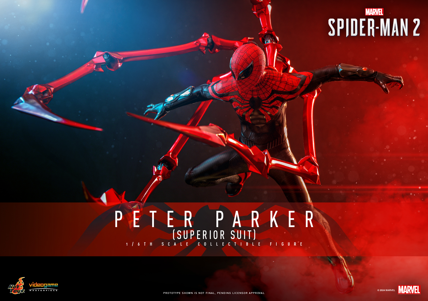 Hot Toys VGM61 1/6 Marvel's Spider-Man 2 - Peter Parker (Superior Suit)