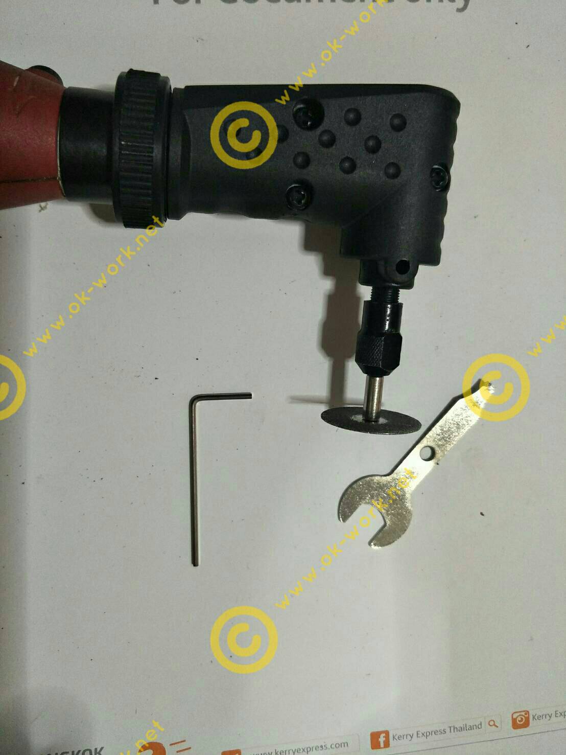 AD24 ข้อต่อ90 องศา สำหรับเครื่องจียรมินิ / Dremel