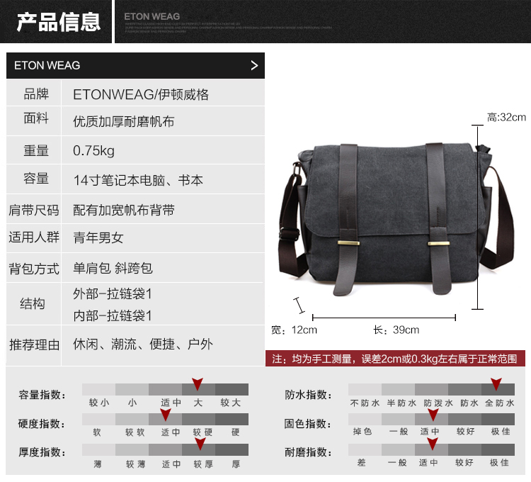 พร้อมส่งกระเป๋าผู้ชายแฟขั่นเกาหลี ใส่คอมพิวเตอร์14นิ้ว