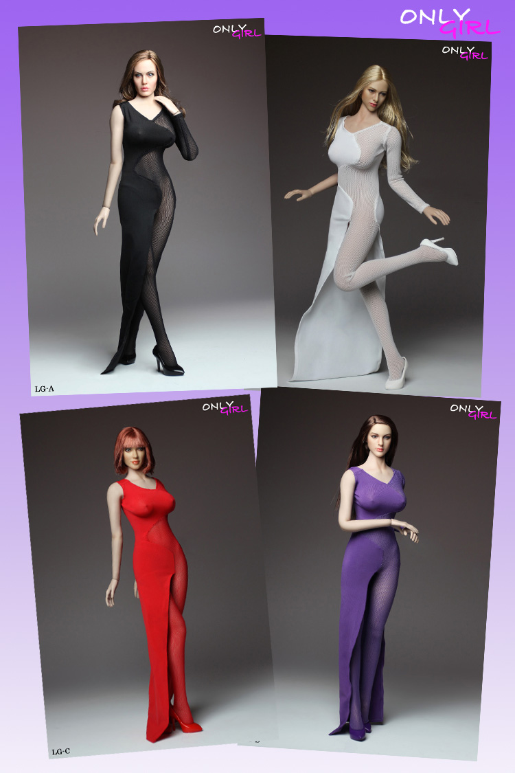 ONLYGIRL LG03A-D 1/6 Dress 4 Set