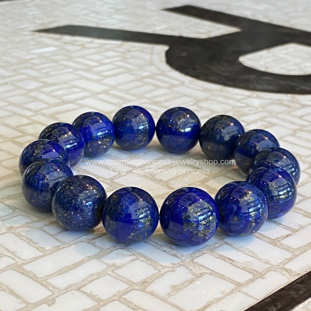 Lapis Lazuli AAA+ ลาปิส ลาซูลี่, ลาพิส ลาซูลี่ 16 mm นําความสุขใจ ความสมหวังและมีชีวิตที่สุขสบาย ทำให้เกิดความรักเข้าใจในหมู่พวกพ้องและหุ้นส่วนในการทําธุรกิจ