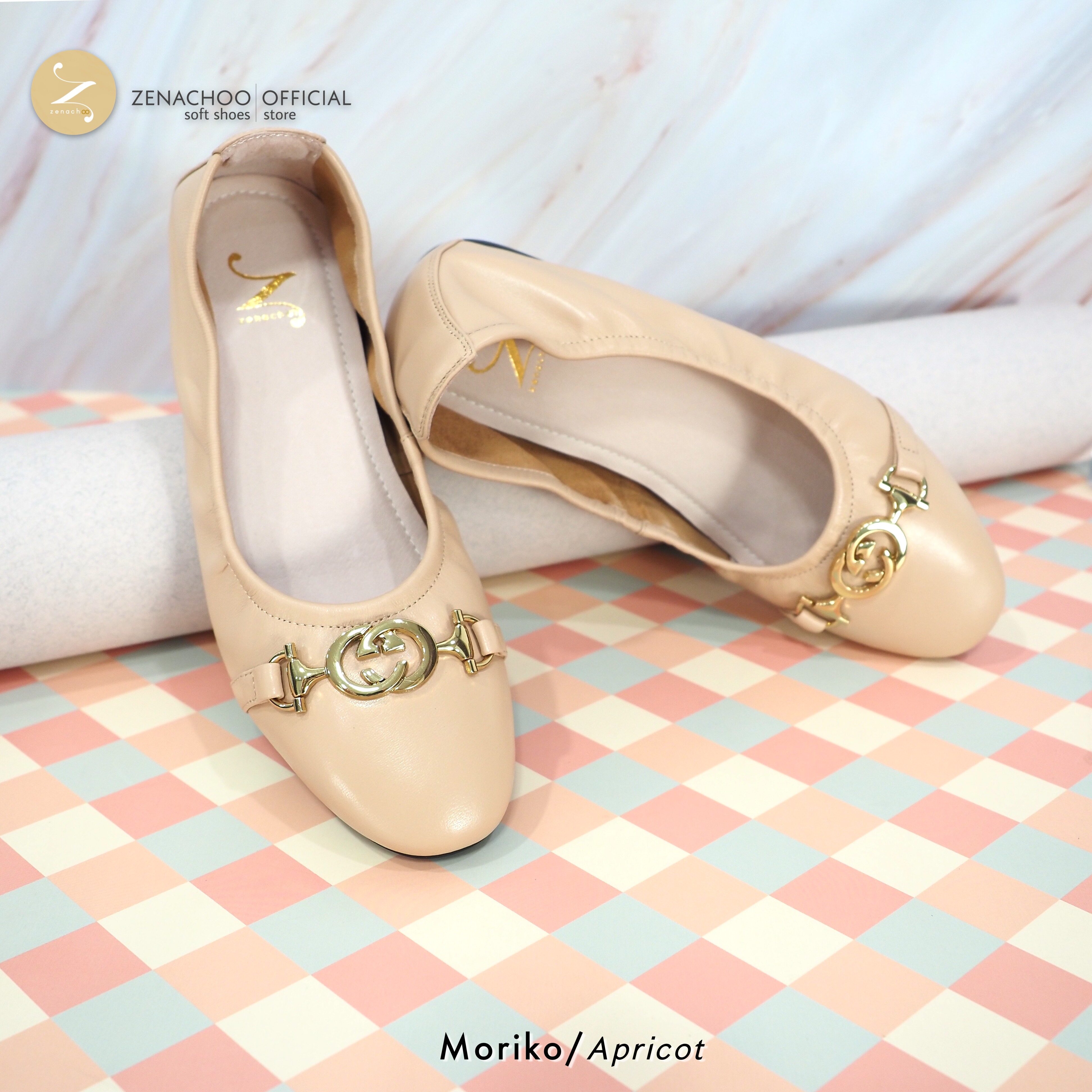 นิ่มเวอร์ รับประกันใส่สบาย สินค้าลดราคาไม่รับเปลี่ยน คืนทุกกรณี ทรงปกติ Zenachoo Morita สูง 1 นิ้ว หนังแกะแท้ ท้าให้ลองความนิ่ม