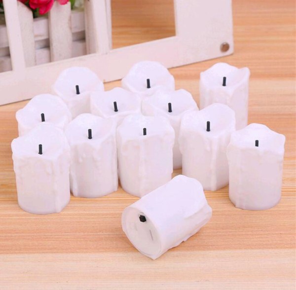 เทียน LED ขนาดเล็กแบบมีหยดน้ำตาเทียน