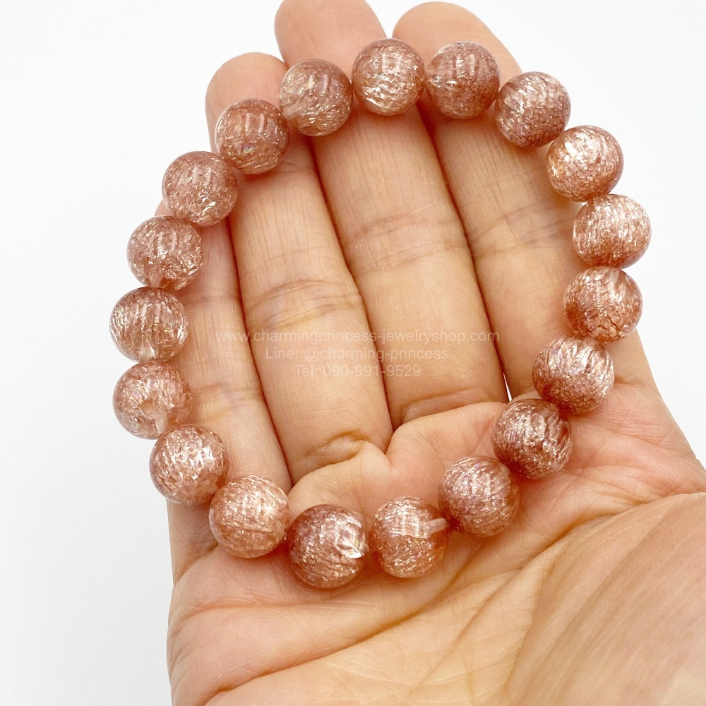 Tangerine Quartz แทนเจอรีนควอตซ์ 10 mm หินสำหรับการแสวงหาความสามารถใหม่ ๆ ที่จะเปลี่ยนแปลงบางส่วนของชีวิตของเรา