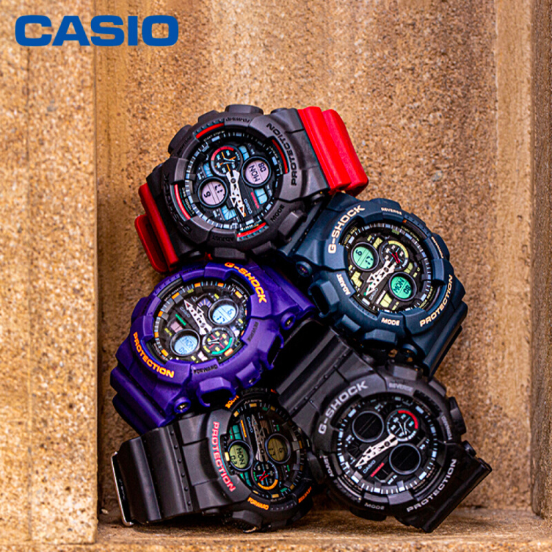 นาฬิกาข้อมือ Casio G-Shock G-Shock Analog-Digital GA-140 Series รุ่น GA-140-1A1 GA-140-2A GA-140-1A4 GA-140-4A