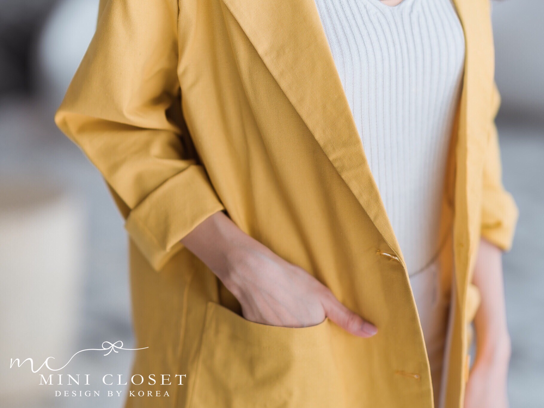 Blazer เบลเซอร์ เสื้อสูทสไตล์เกาหลี ทรงสวยผ้าลินินรีดง่าย