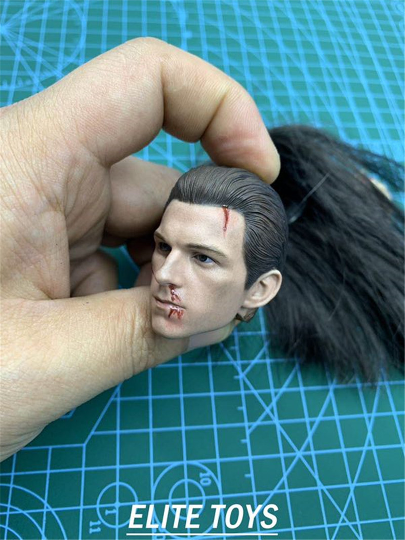 ELITE TOYS ET007 1/6 Avengers Spider-Man Damages The Headsculpt