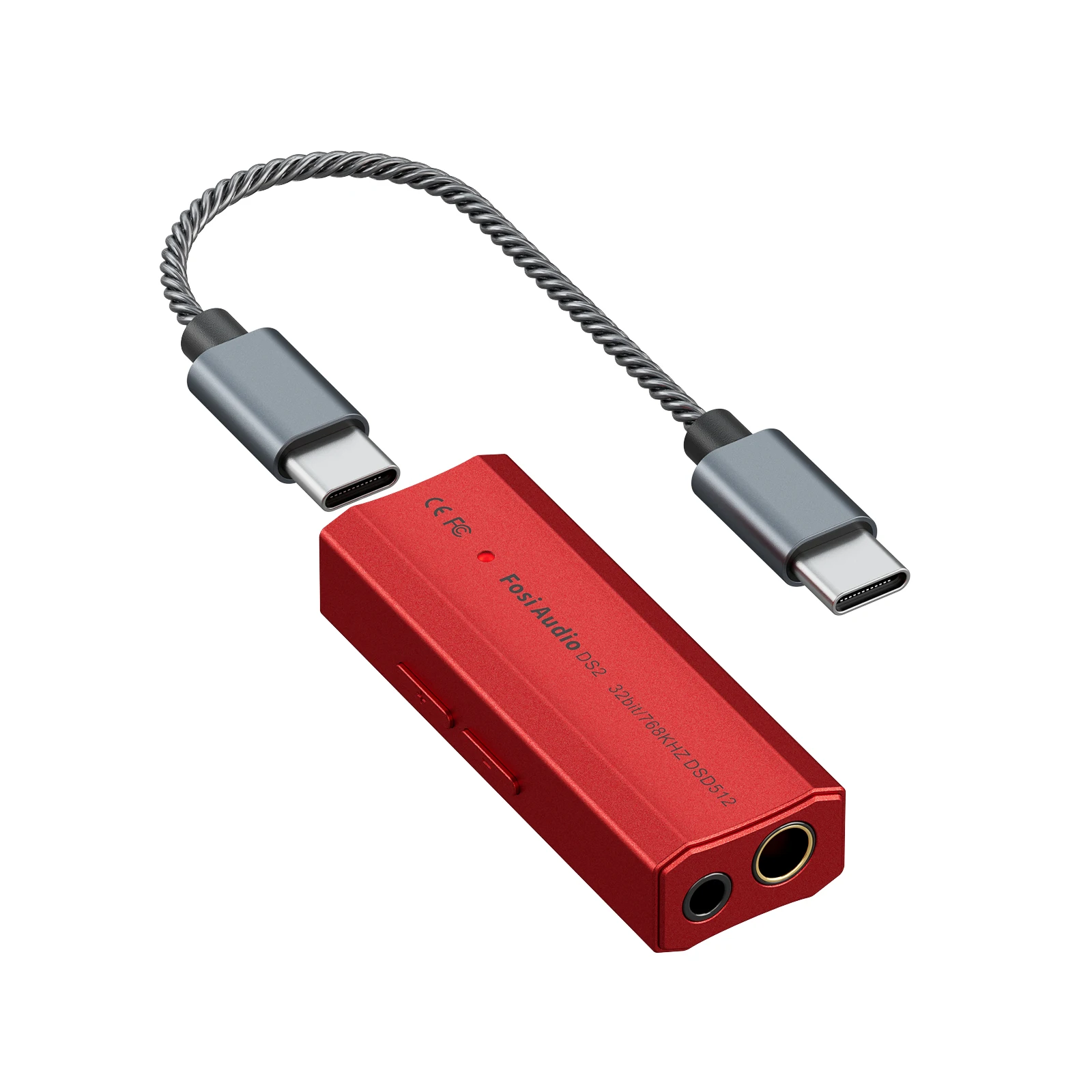 Fosi Audio DS2 DAC/Amplifier หางหนู ชิป ESS ES9018K2M x2 รองรับ PCM 32Bit/768kHz, DSD512 ประกันศูนย์ไทย